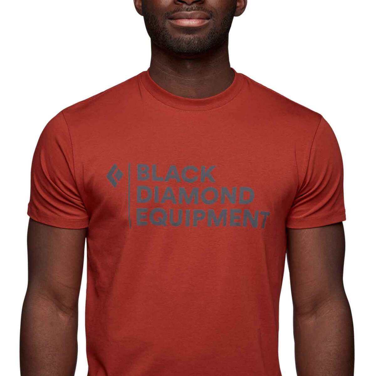 Black Diamond Men's Stacked Logo Short Sleeve Casual Shirt Black Diamond Men's Stacked Logo Short Sleeve Casual Shirt