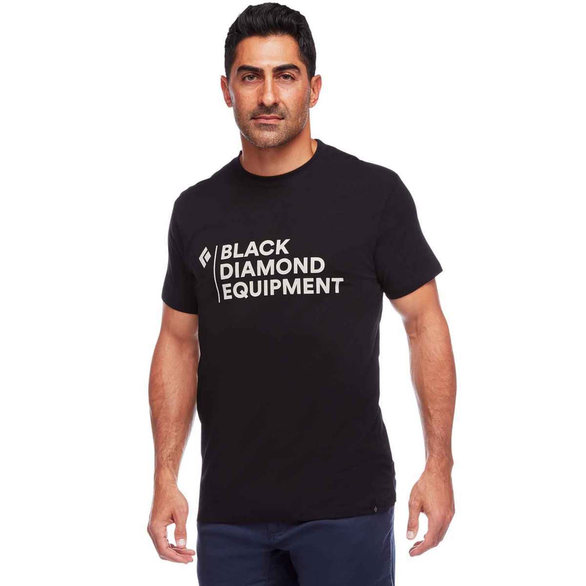 Black Diamond Men's Stacked Logo Short Sleeve Casual Shirt Black Diamond Men's Stacked Logo Short Sleeve Casual Shirt