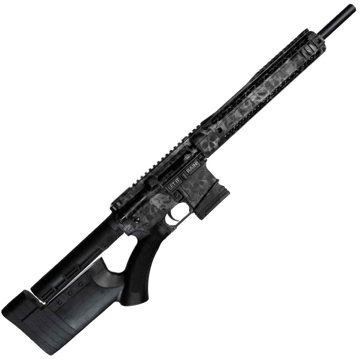 Black Rain Ordnance Crypt 5.56mm NATO 16in Black Skulls Semi Automatic Modern Sporting Rifle - 10+1 Rounds - Black Black Rain Ordnance Crypt 5.56mm NATO 16in Black Skulls Semi Automatic Modern Sporting Rifle - 10+1 Rounds - Black