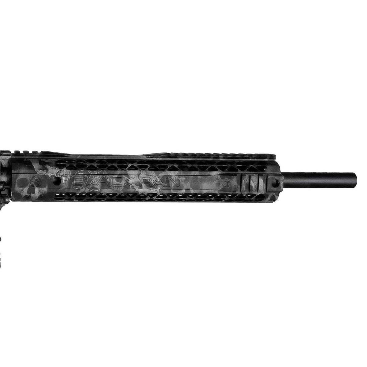 Black Rain Ordnance Crypt 5.56mm NATO 16in Black Skulls Semi Automatic Modern Sporting Rifle - 10+1 Rounds - Black Black Rain Ordnance Crypt 5.56mm NATO 16in Black Skulls Semi Automatic Modern Sporting Rifle - 10+1 Rounds - Black