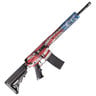 Black Rain Ordnance Patriot American Flag 5.56mm NATO 16in Black Semi Automatic Modern Sporting Rifle - 15+1 Rounds - Red, White, and Blue