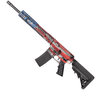 Black Rain Ordnance Patriot American Flag 5.56mm NATO 16in Black Semi Automatic Modern Sporting Rifle - 15+1 Rounds - Red, White, and Blue