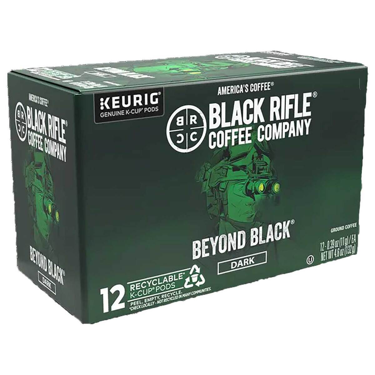 Black Rifle Coffee Company 12 Count Coffee Rounds - Beyond Black Rounds ...