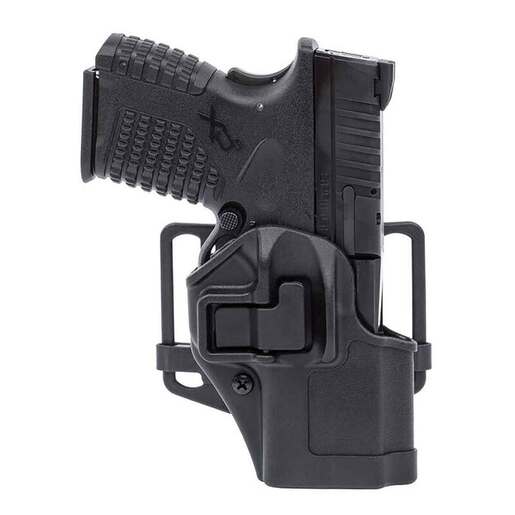 BLACKHAWK! Serpa CQC Glock 48/43 and S&W EZ380/9 Outside the Waistband Right Holster – Black