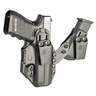 BLACKHAWK! Stache IWB Premium Glock 17/19/19X/22/23/31/32/44/45/47 with Surefire X300 Inside the Waistband Ambidextrous Holster - Black
