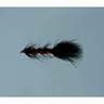 RoundRocks Crystal Leech Streamer Fly - Black/Red, Size 6, 12Pk - Black/Red 6