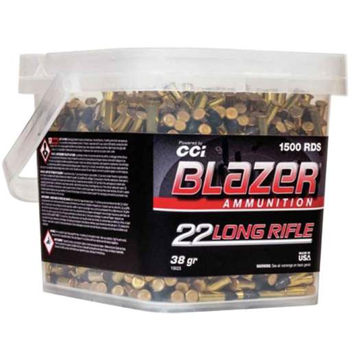 CCI Blazer 22 Long Rifle 38gr LRN Rimfire Ammo Ammo - Bulk 1500 Rounds Bulk 1500 Rounds Ammo