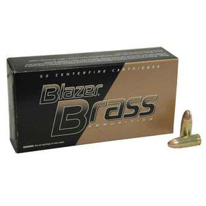 Blazer Brass 40 S&W 180gr FMJ Handgun Ammo - 50 Rounds