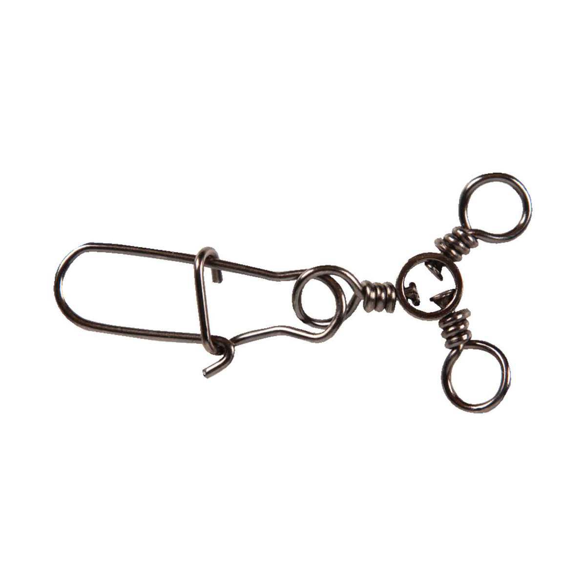 Eagle Claw 3 Way Swivels with Dual Lock Snap - Black, Size 5 - Black 5 Eagle Claw 3 Way Swivels with Dual Lock Snap - Black, Size 5 - Black 5