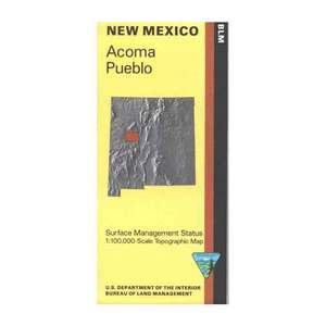 BLM New Mexico Acoma Pueblo Map