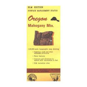 BLM Oregon Mahogany Mountain Map