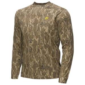 Blocker Outdoors Men's Mossy Oak Bottomland Fused Cotton Long Sleeve Hunting Shirt