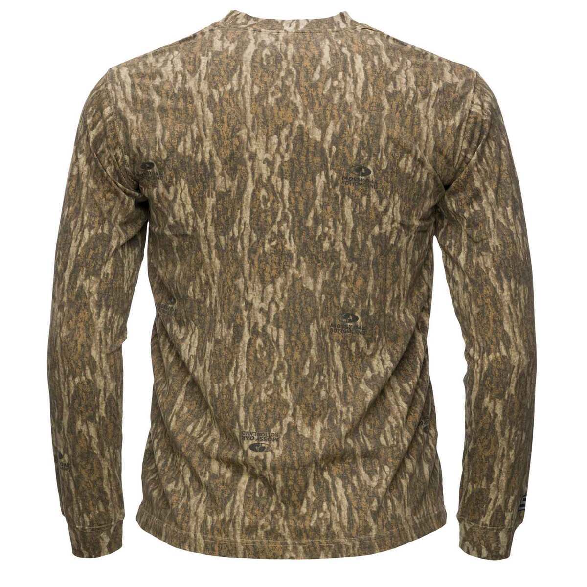 Blocker Outdoors Men's Mossy Oak Bottomland Fused Cotton Long Sleeve Hunting Shirt Blocker Outdoors Men's Mossy Oak Bottomland Fused Cotton Long Sleeve Hunting Shirt