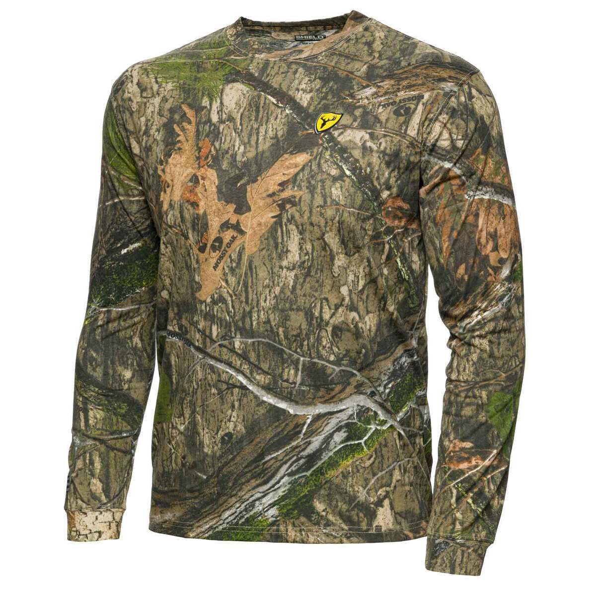 Blocker Outdoors Men's Mossy Oak Country DNA Fused Cotton Long Sleeve Hunting Shirt Blocker Outdoors Men's Mossy Oak Country DNA Fused Cotton Long Sleeve Hunting Shirt