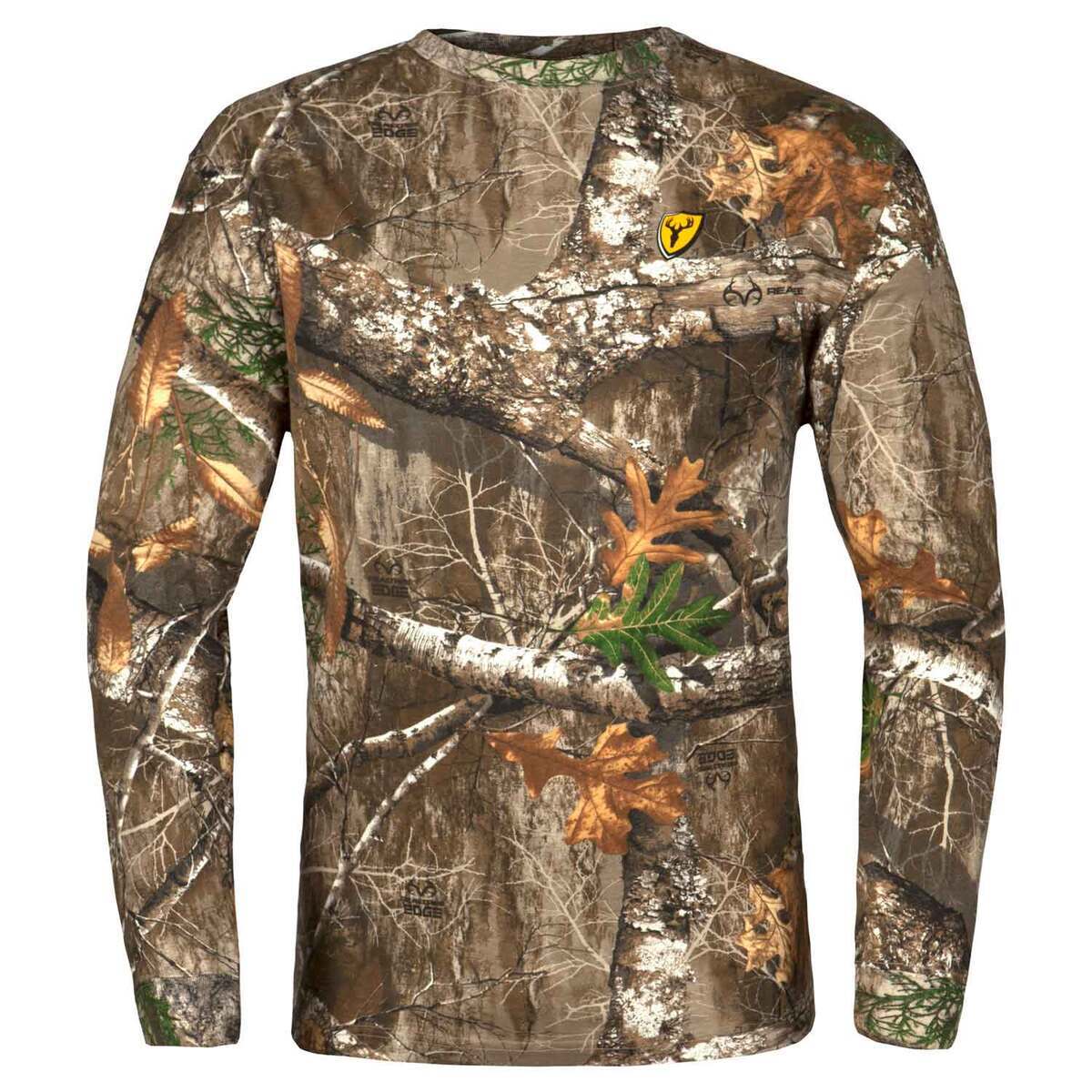 Blocker Outdoors Men's Realtree Edge Fused Cotton Long Sleeve Hunting Shirt Blocker Outdoors Men's Realtree Edge Fused Cotton Long Sleeve Hunting Shirt