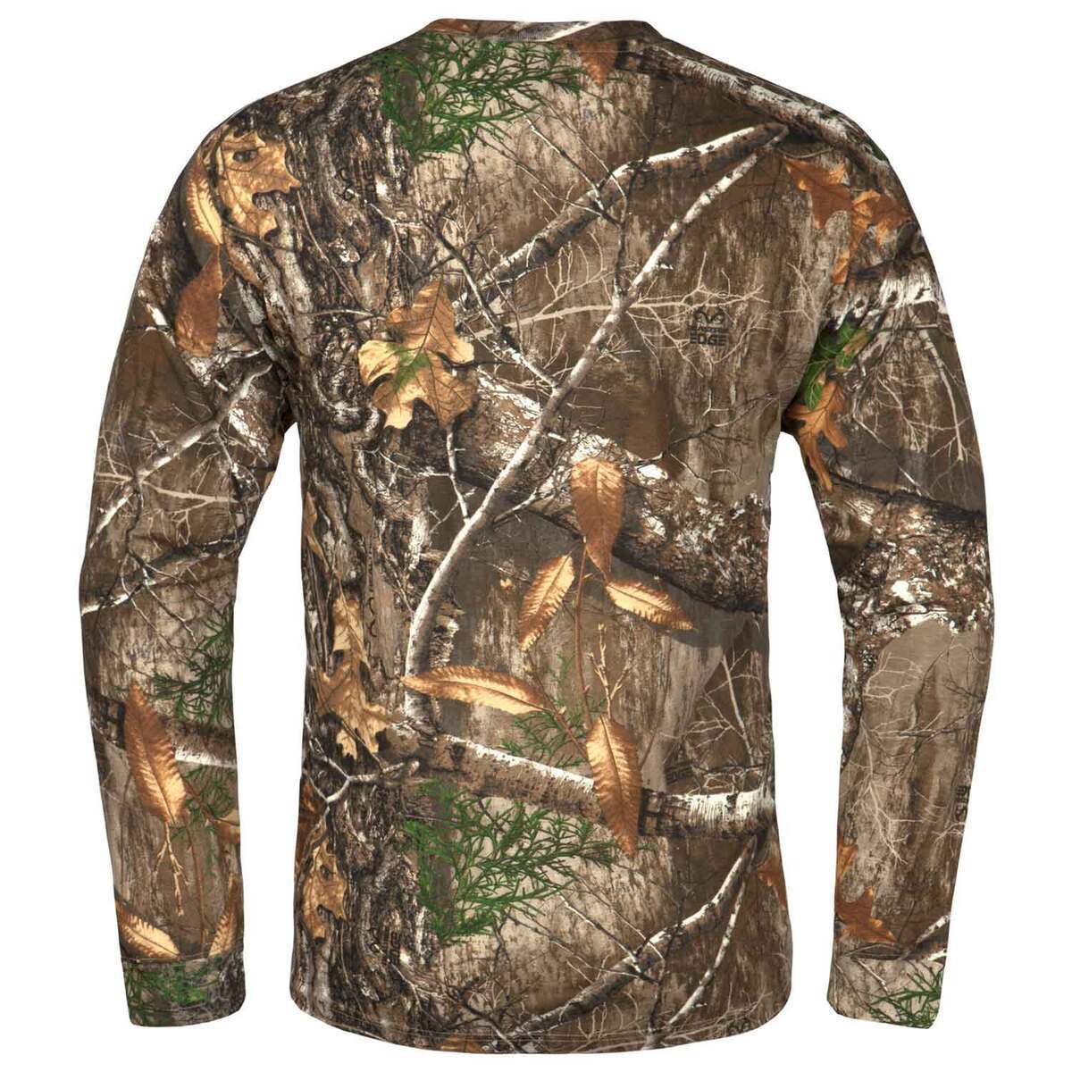 Blocker Outdoors Men's Realtree Edge Fused Cotton Long Sleeve Hunting Shirt Blocker Outdoors Men's Realtree Edge Fused Cotton Long Sleeve Hunting Shirt