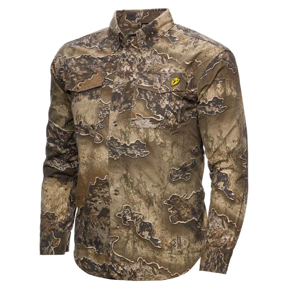 Blocker Outdoors Men's Realtree Excape Fused Cotton Ripstop Long Sleeve ...