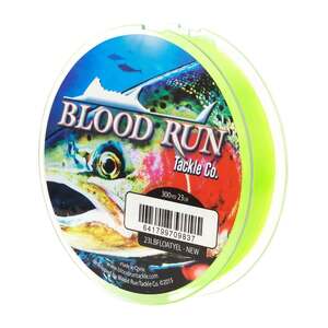 Blood Run Monofilament Main Line – 23lb, Hi Vis Yellow, 300yd