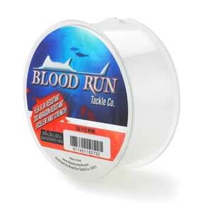 Blood Run Tackle Sea Flee Monofilament Fishing Line - 30lb, Clear, 300yds