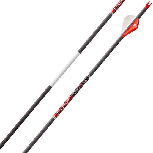 Bloodsport Evidence 350 Spine Carbon Arrows – 6 Pack – Black