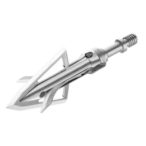 Bloodsport Gravedigger 100gr Hybrid Mechanical Cut on Contact Broadhead – 3 Pack – Silver