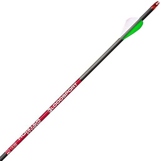 Bloodsport Hunter Extreme 350 Spine Carbon Arrows – 6 Pack – Black