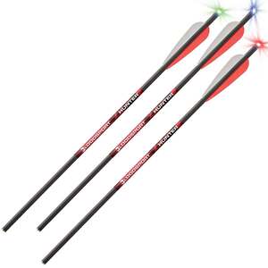 Bloodsport Hunter Strobe 20in Carbon Crossbow Bolts - 3 Pack