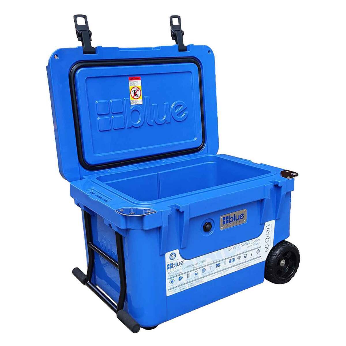 Blue Coolers Ice Vault 60 Wheeled Cooler - Trademark Blue - Trademark Blue Blue Coolers Ice Vault 60 Wheeled Cooler - Trademark Blue - Trademark Blue