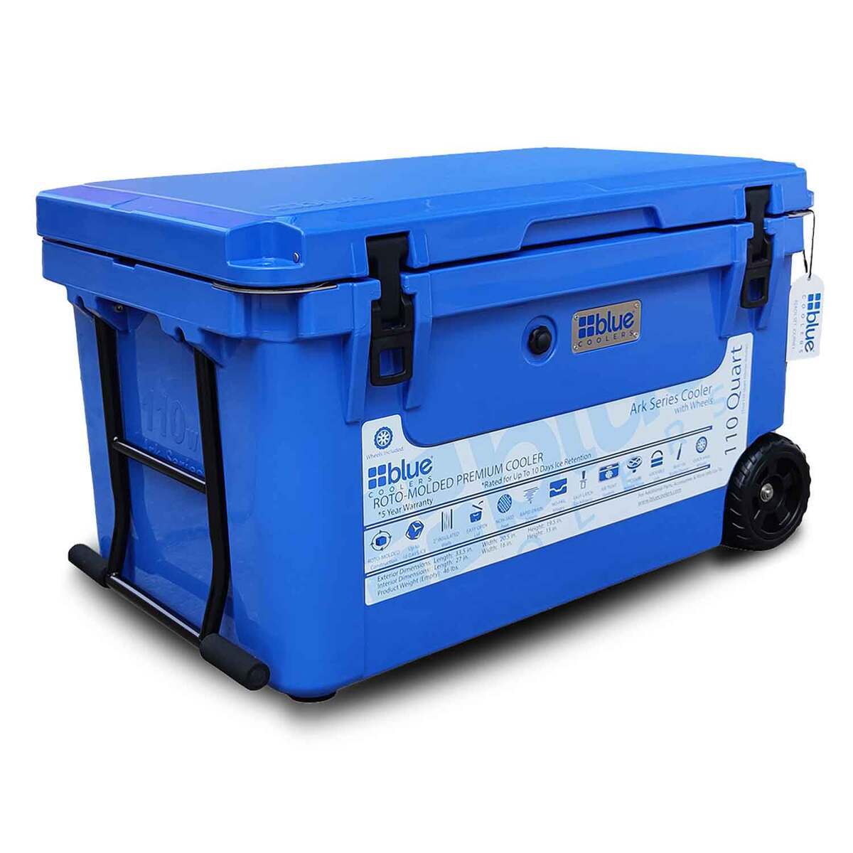 Blue Coolers Ark Series 110 Wheeled Cooler - Trademark Blue - Trademark Blue Blue Coolers Ark Series 110 Wheeled Cooler - Trademark Blue - Trademark Blue