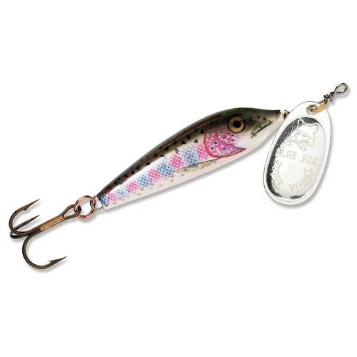 Blue Fox Minnow Inline Spinner – Brown Trout/Gold 2