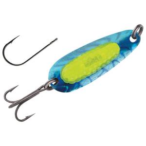 Blue Fox Rattlin Pixee Casting Spoon - Holographic Blue/Yellow, 7/8oz