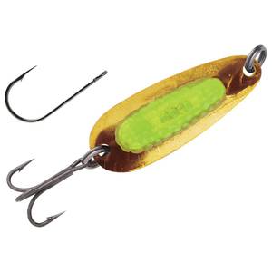 Blue Fox Rattlin Pixee Casting Spoon - Holographic Gold/Green, 1/2oz
