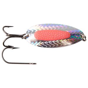 Blue Fox Rattlin Pixee Casting Spoon - Holographic Silver/Pink, 7/8oz
