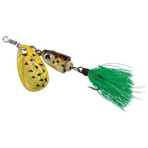 Blue Fox Shallow Vibrax In Line Spinner - Black / Chartreuse, 7/64oz