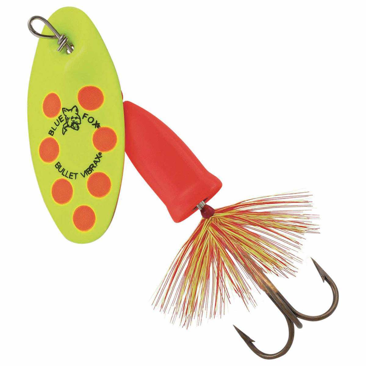 Blue Fox Vibrax Bullet Fly Inline Spinner - Fluorescent Yellow/Fluorescent Red, 1/8oz - Fluorescent Yellow/Fluorescent Red 0 Blue Fox Vibrax Bullet Fly Inline Spinner - Fluorescent Yellow/Fluorescent Red, 1/8oz - Fluorescent Yellow/Fluorescent Red 0