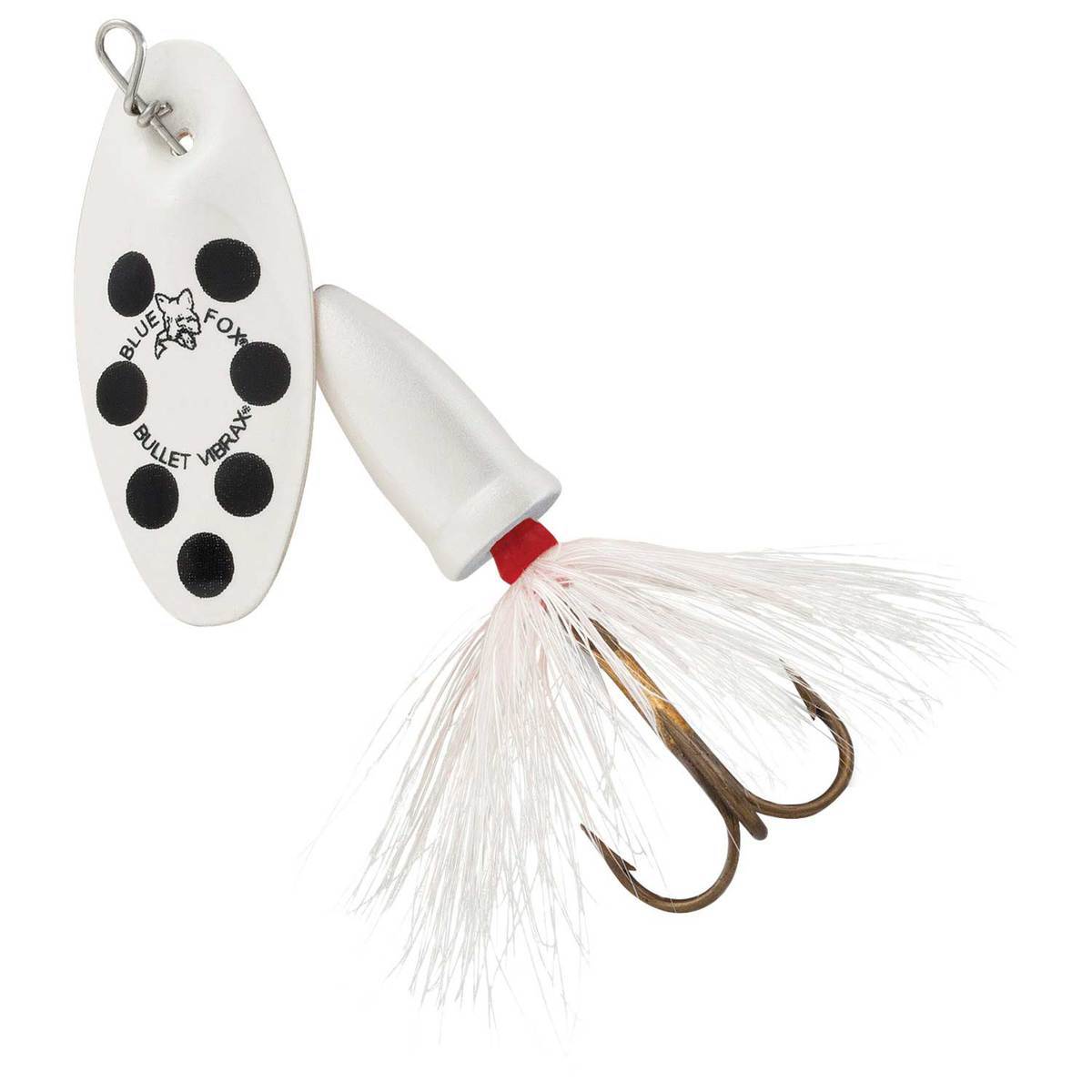 Blue Fox Vibrax Bullet Fly Inline Spinner - White/White, 1/4oz - White/White 2 Blue Fox Vibrax Bullet Fly Inline Spinner - White/White, 1/4oz - White/White 2