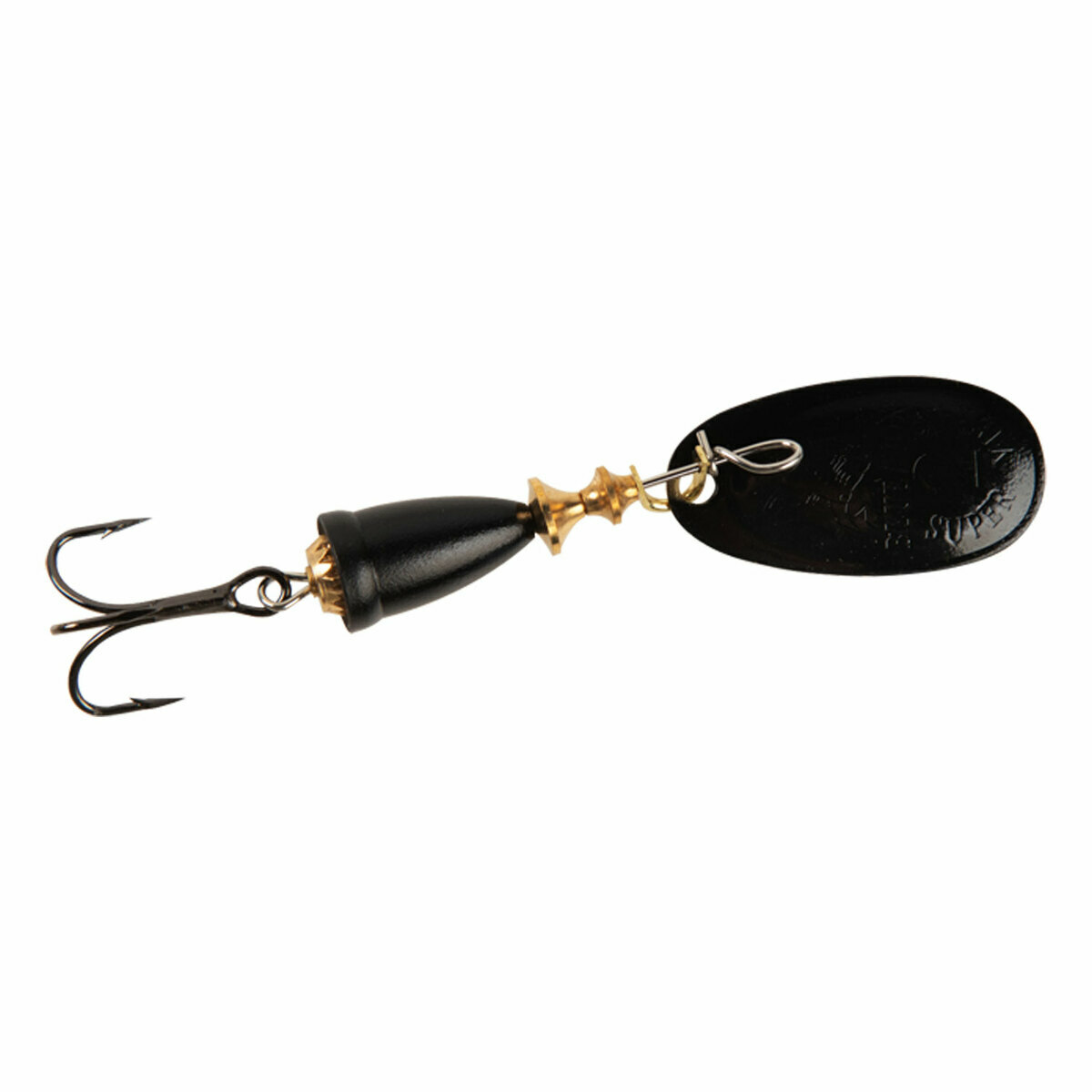Blue Fox Vibrax Painted In Line Spinner - Black/Black, 3/16oz - Black/Black 2 Blue Fox Vibrax Painted In Line Spinner - Black/Black, 3/16oz - Black/Black 2