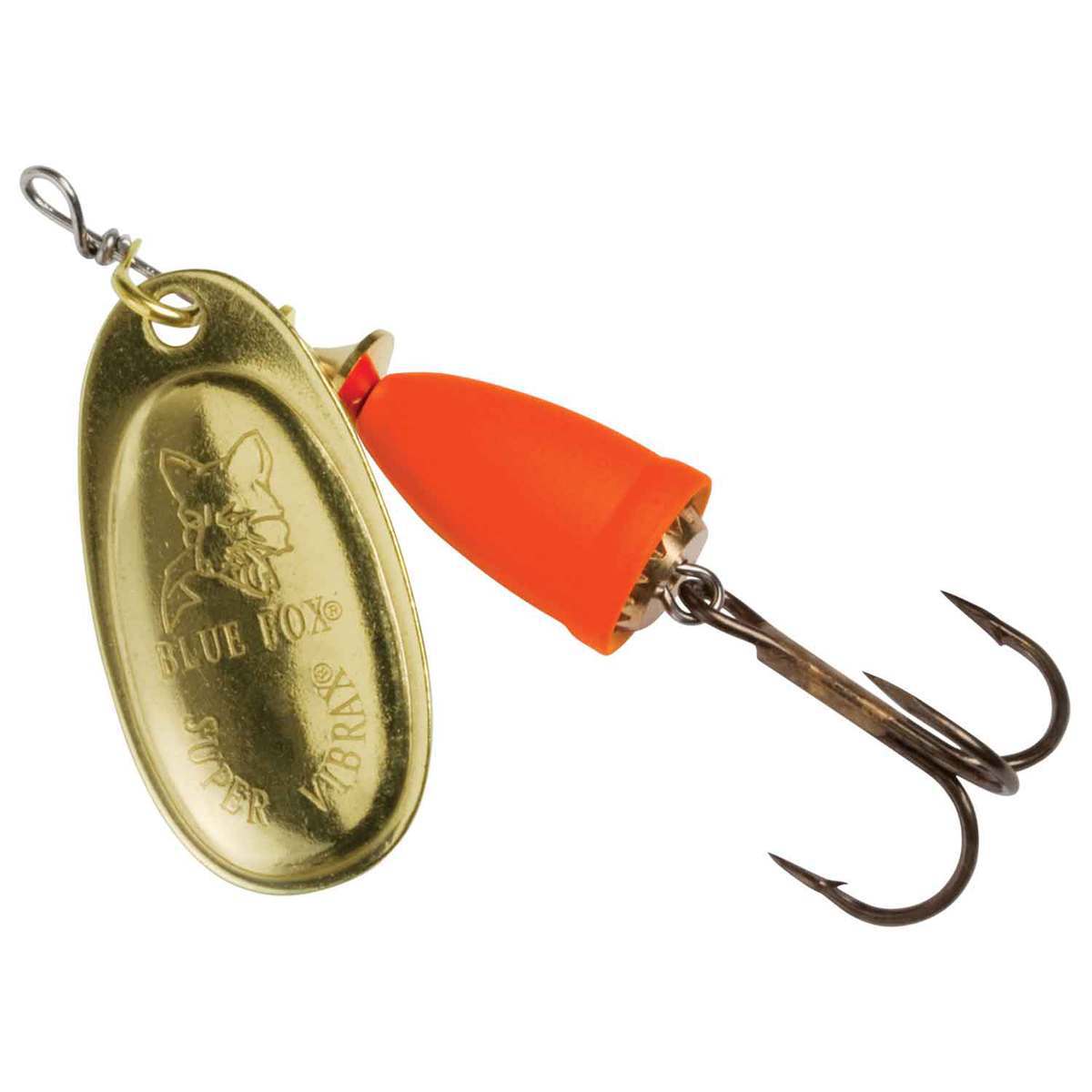 Blue Fox Vibrax Painted In Line Spinner - Gold/Fluorescent Red, 3/8oz - Gold/Fluorescent Red 4 Blue Fox Vibrax Painted In Line Spinner - Gold/Fluorescent Red, 3/8oz - Gold/Fluorescent Red 4