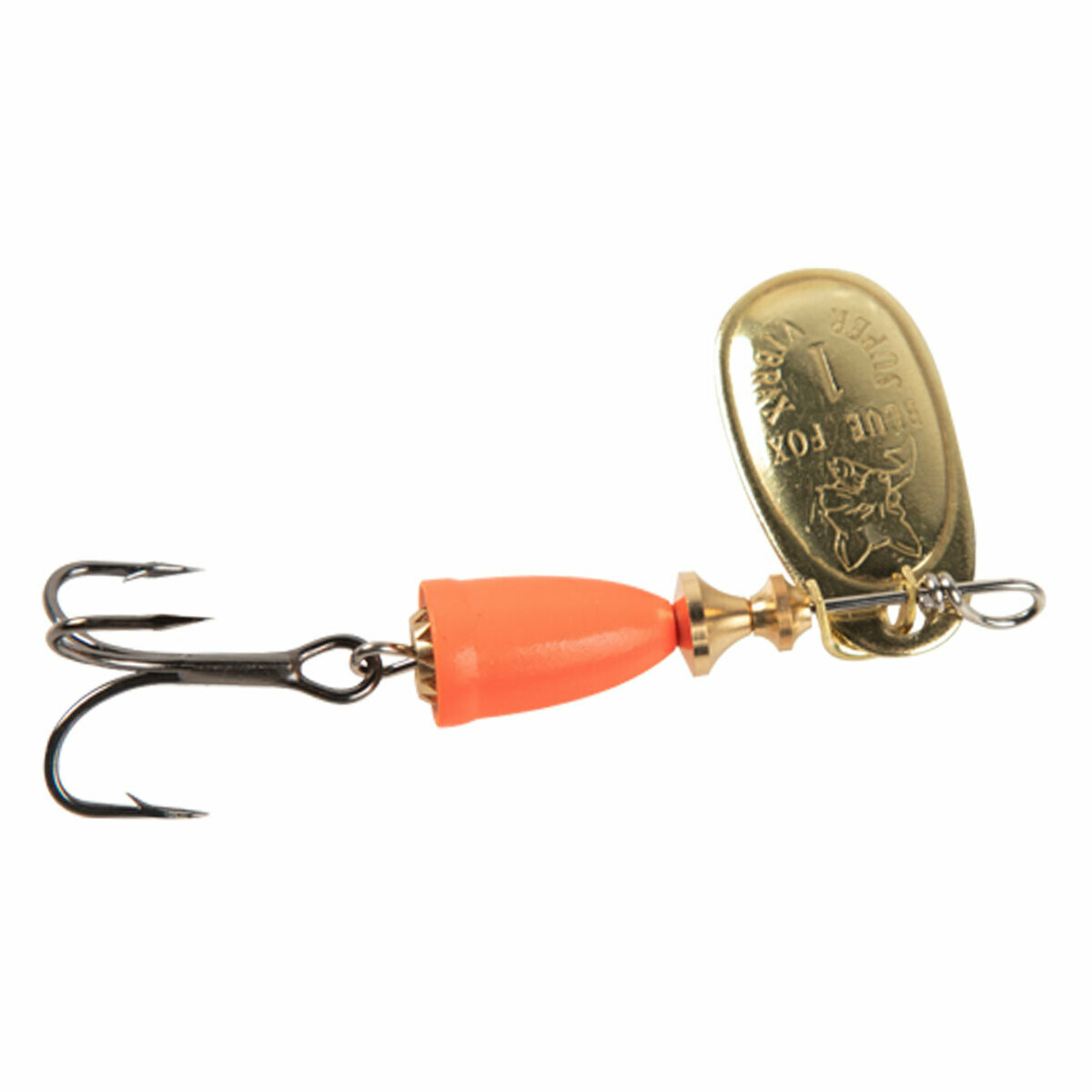 Blue Fox Vibrax Painted In Line Spinner - Gold/Fluorescent Red, 3/8oz - Gold/Fluorescent Red 4 Blue Fox Vibrax Painted In Line Spinner - Gold/Fluorescent Red, 3/8oz - Gold/Fluorescent Red 4