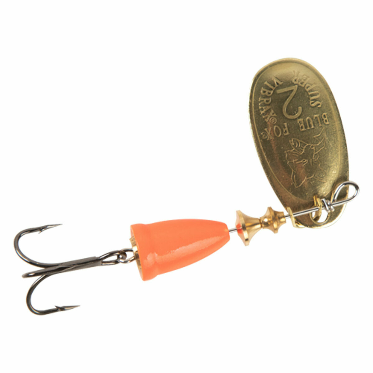 Blue Fox Vibrax Painted In Line Spinner - Gold/Fluorescent Red, 3/8oz - Gold/Fluorescent Red 4 Blue Fox Vibrax Painted In Line Spinner - Gold/Fluorescent Red, 3/8oz - Gold/Fluorescent Red 4