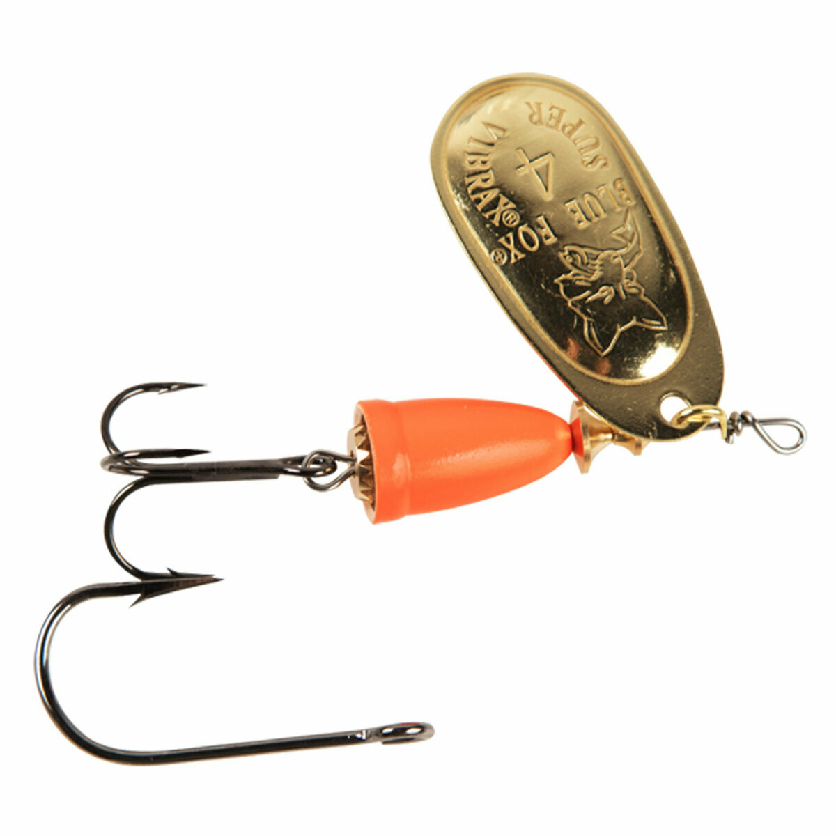 Blue Fox Vibrax Painted In Line Spinner - Gold/Fluorescent Red, 3/8oz - Gold/Fluorescent Red 4 Blue Fox Vibrax Painted In Line Spinner - Gold/Fluorescent Red, 3/8oz - Gold/Fluorescent Red 4