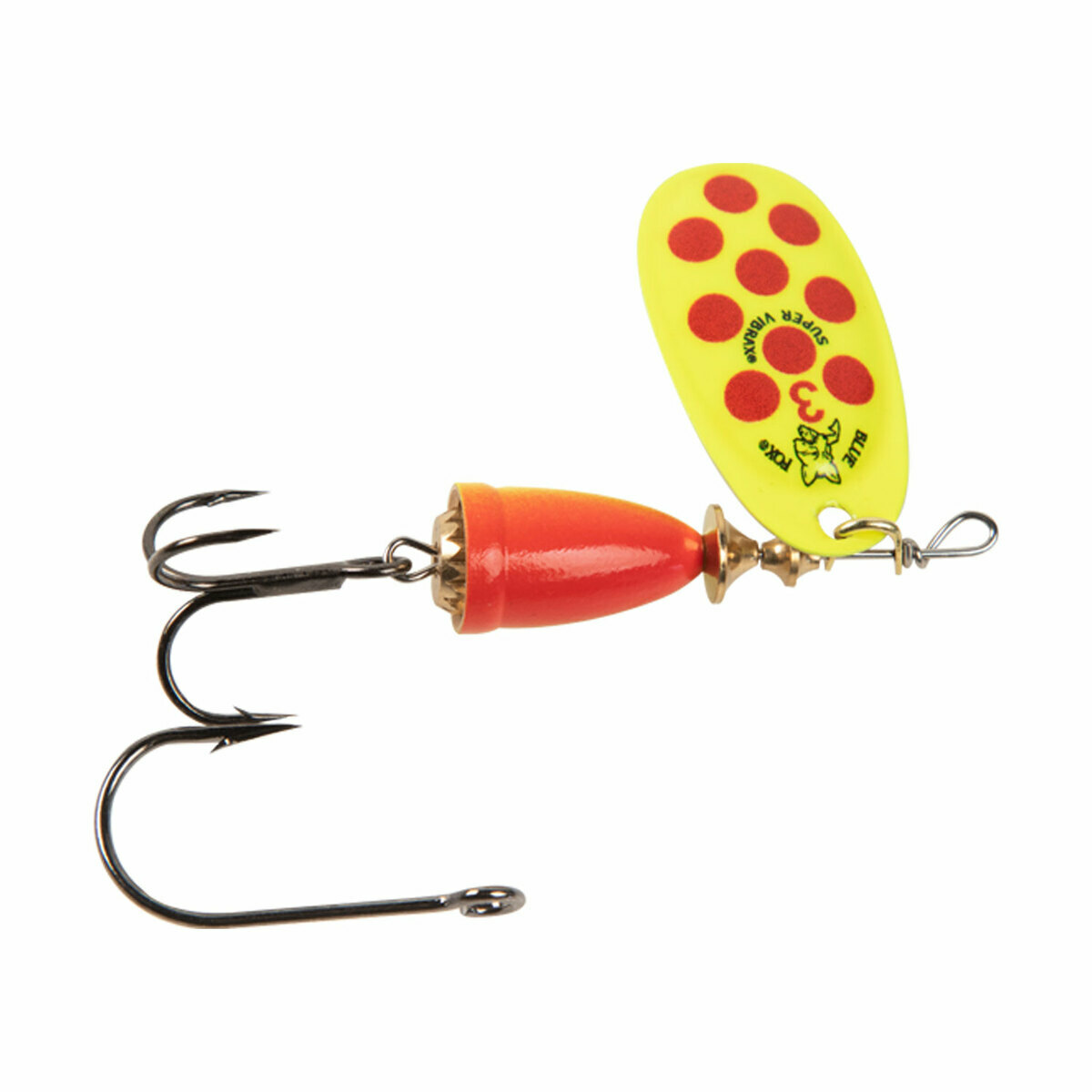 Blue Fox Vibrax Painted In Line Spinner - Hot Clown, 7/16oz - Hot Clown 5 Blue Fox Vibrax Painted In Line Spinner - Hot Clown, 7/16oz - Hot Clown 5