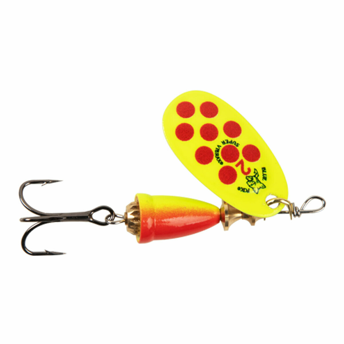 Blue Fox Vibrax Painted In Line Spinner - Hot Clown, 7/16oz - Hot Clown 5 Blue Fox Vibrax Painted In Line Spinner - Hot Clown, 7/16oz - Hot Clown 5