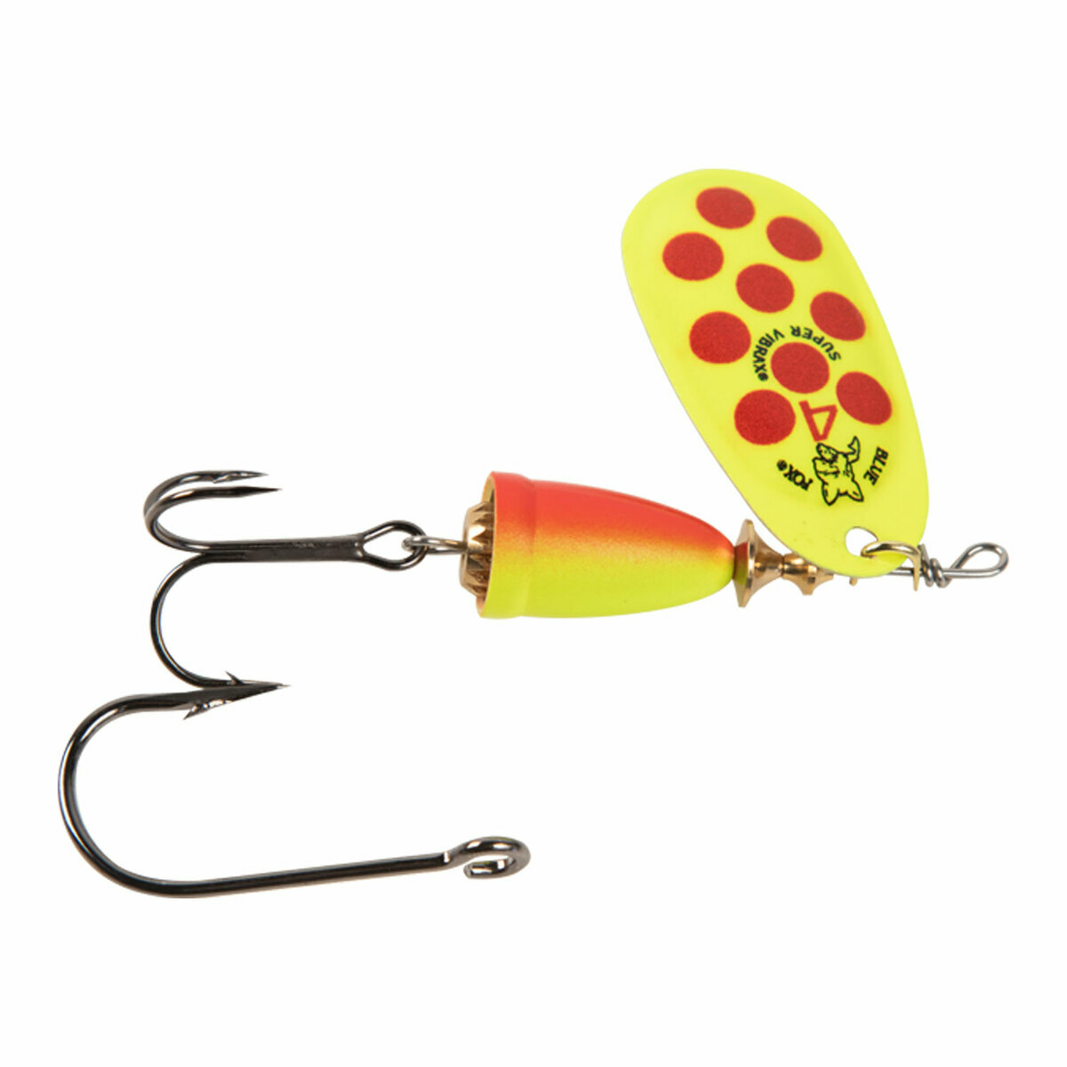 Blue Fox Vibrax Painted In Line Spinner - Hot Clown, 7/16oz - Hot Clown 5 Blue Fox Vibrax Painted In Line Spinner - Hot Clown, 7/16oz - Hot Clown 5