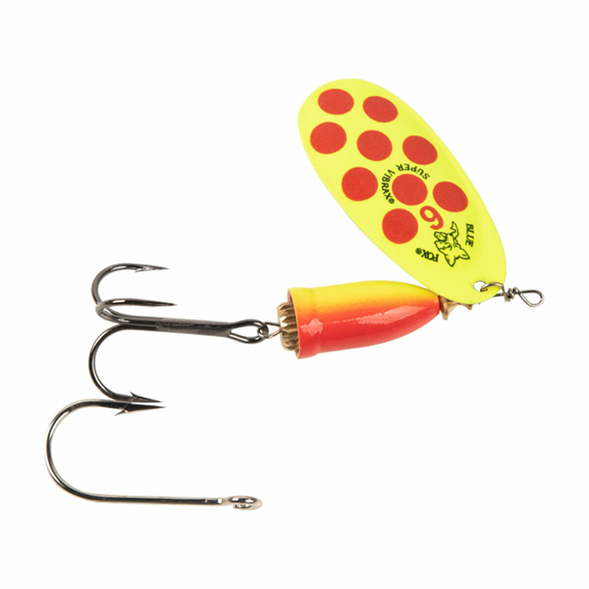 Blue Fox Vibrax Painted In Line Spinner - Hot Clown, 7/16oz - Hot Clown 5 Blue Fox Vibrax Painted In Line Spinner - Hot Clown, 7/16oz - Hot Clown 5