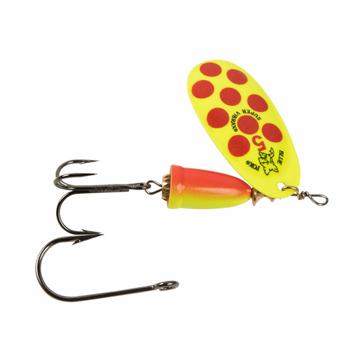 Blue Fox Vibrax Painted In Line Spinner - Hot Clown, 7/16oz - Hot Clown 5 Blue Fox Vibrax Painted In Line Spinner - Hot Clown, 7/16oz - Hot Clown 5