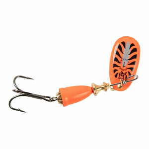 Blue Fox Vibrax Painted Inline Spinner - Red Tiger, 7/64oz, 2-6ft