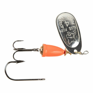 Blue Fox Vibrax Painted Inline Spinner - Silver/Fluorescent Red, 7/16oz, 2-6ft