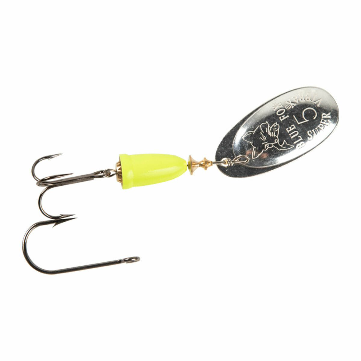Blue Fox Vibrax Painted Inline Spinner - Silver/Fluorescent Yellow, 7/16oz, 2-6ft - Silver/Fluorescent Yellow 5 Blue Fox Vibrax Painted Inline Spinner - Silver/Fluorescent Yellow, 7/16oz, 2-6ft - Silver/Fluorescent Yellow 5