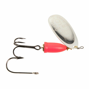 Blue Fox Vibrax Painted Inline Spinner - Silver/Hot Pink, 3/8oz, 2-6ft